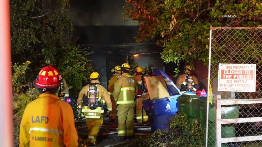 Fire damages vacant duplex in Westwood; cause under investigation