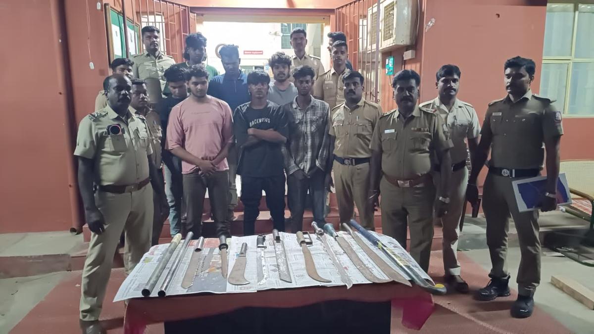 Seven persons held in Tirupattur for possession of sharp weapons
