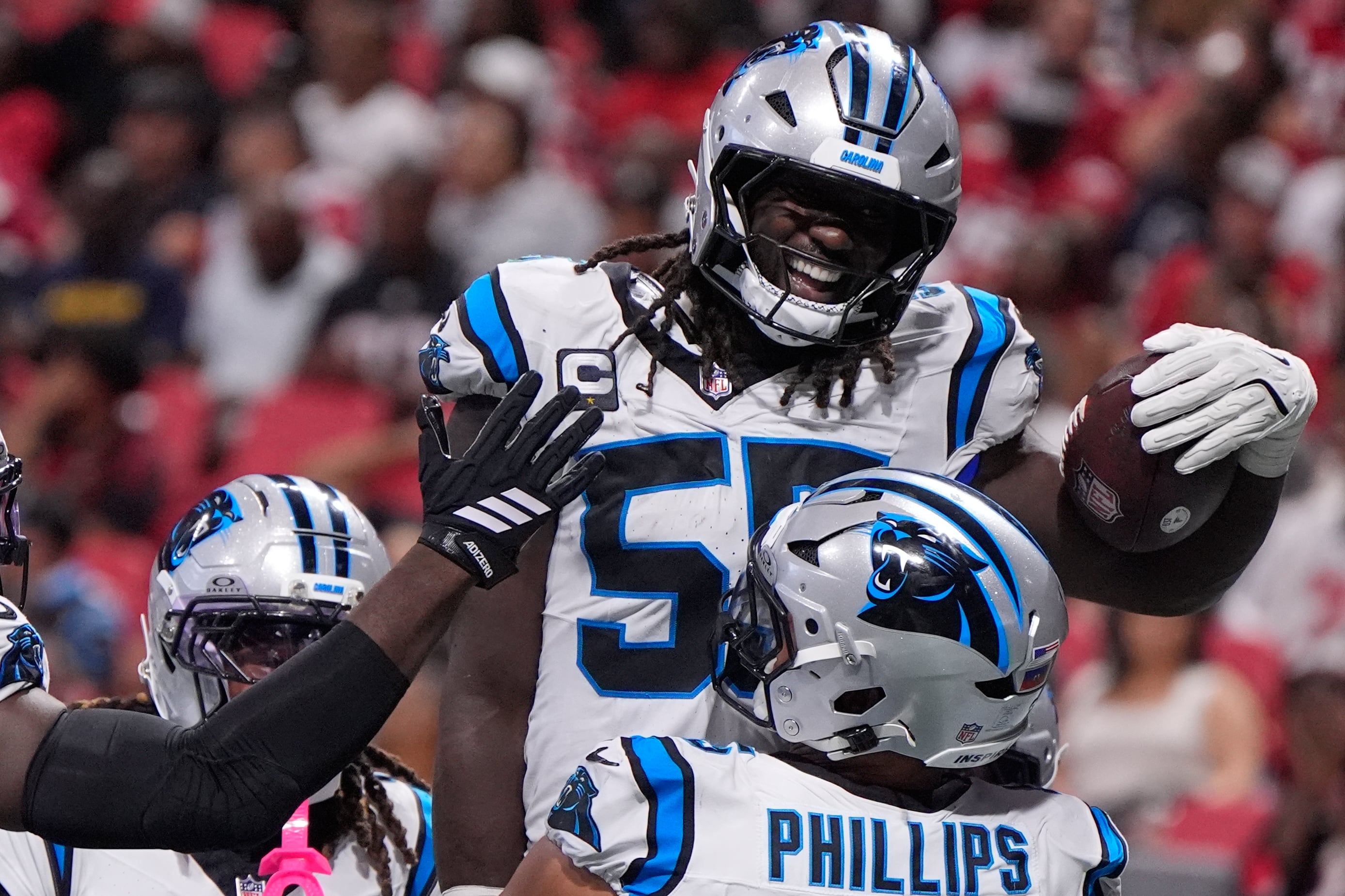 Devin Lloyd is building on his breakout season in Jacksonville with his new team in Carolina
