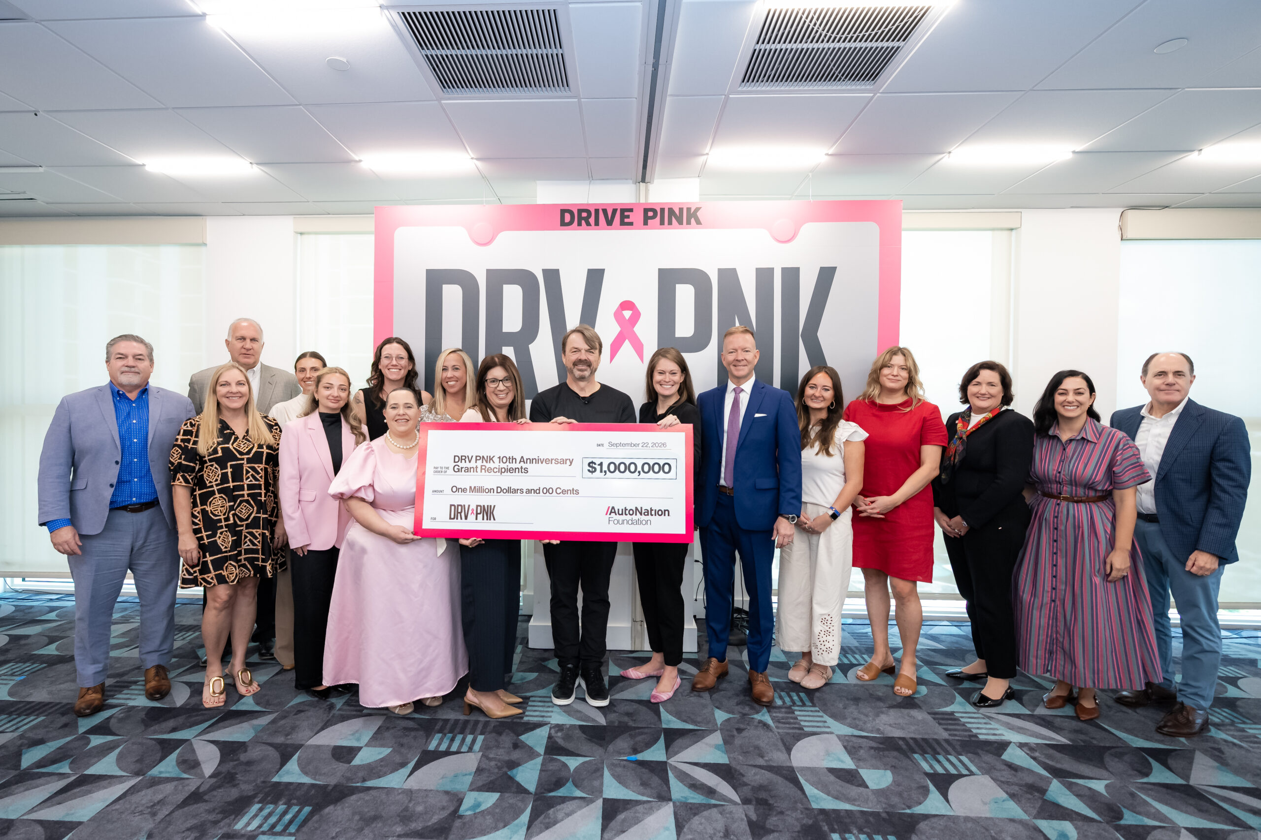 AutoNation Celebrates 10 Years of DRV PNK with $1 Million in New Cancer Grants and More than $50 Million Raised and Donated Nationwide