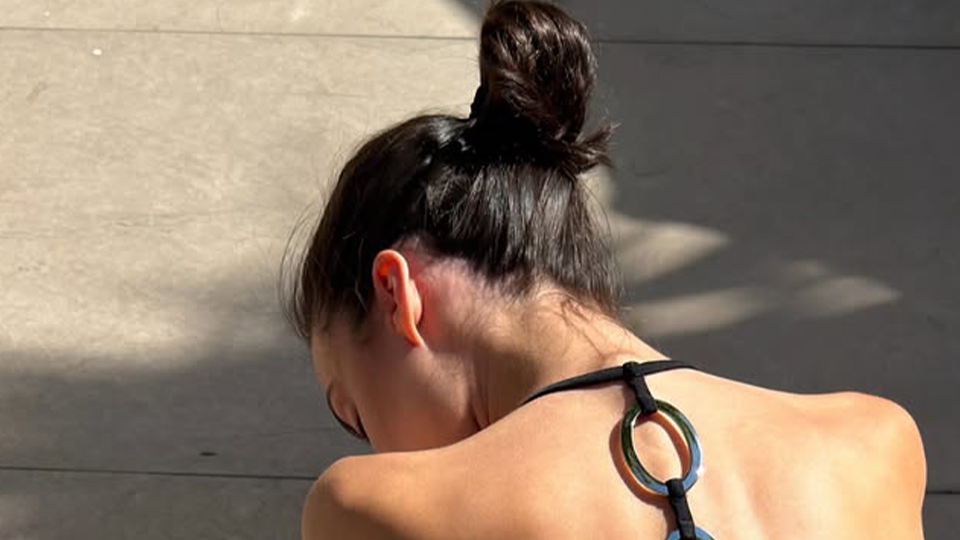 Bianca Censori’s sister Angelina ‘basks’ in the sun in a G-string thong on trip to Greece