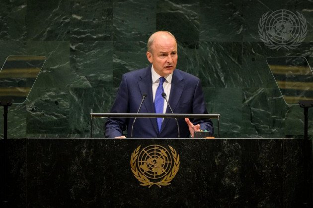 Taoiseach tells UN the world will be shamed when 'true horrors' of Gaza are fully revealed