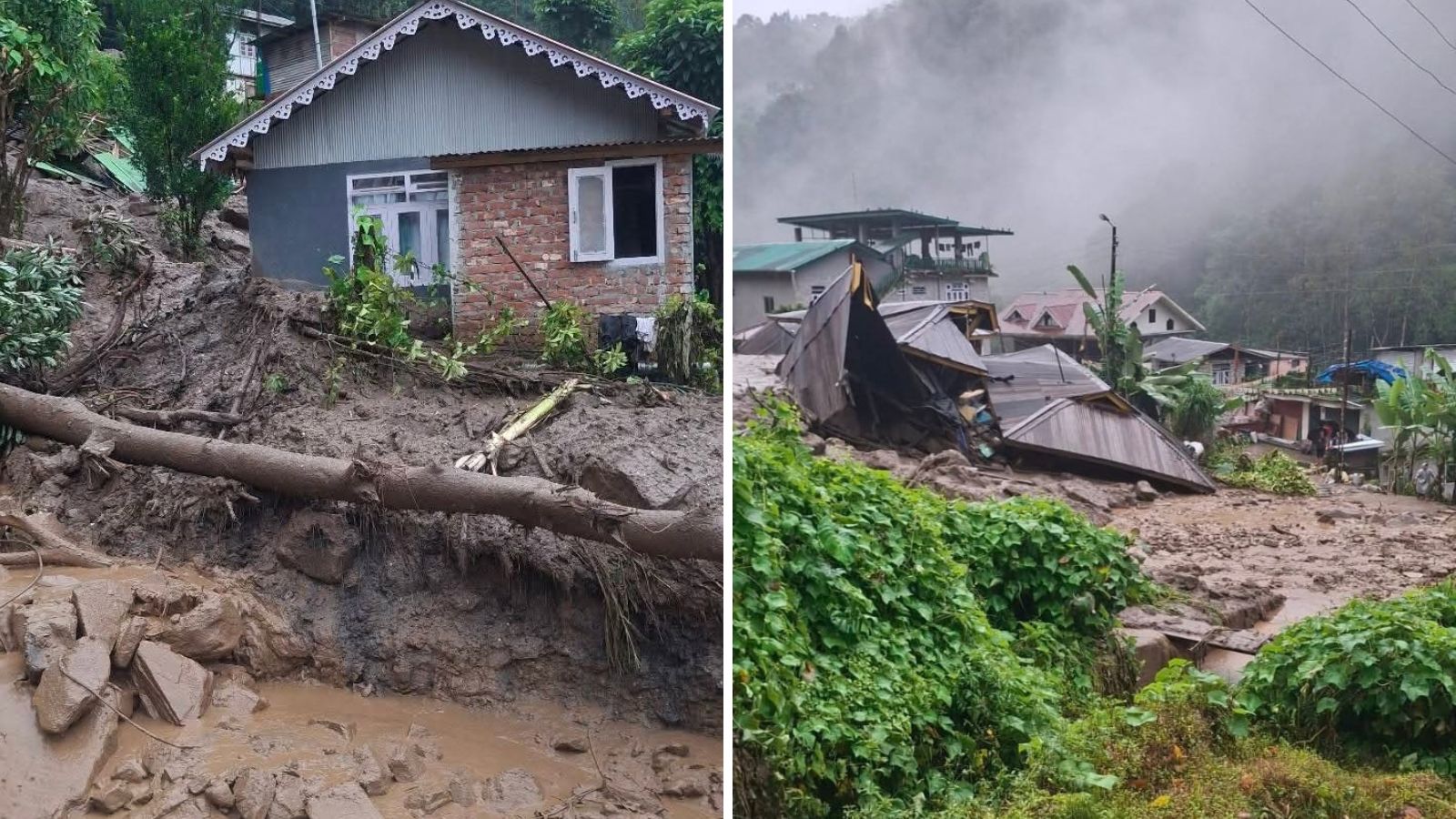 Major landslide hits residential area in Sikkim, CM says ‘situation serious’