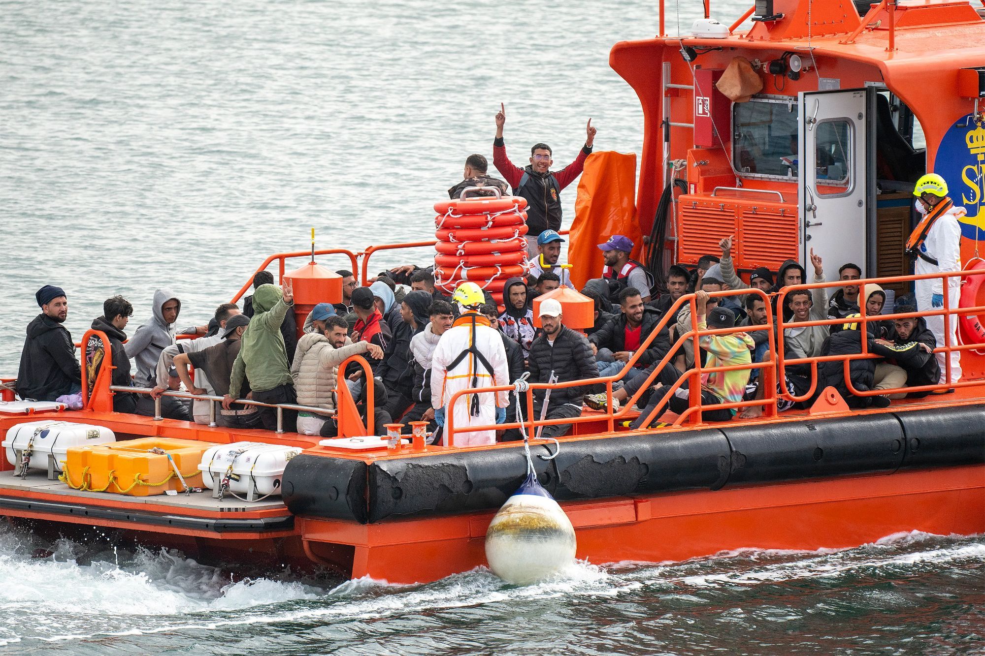 Toddler, 2, ‘thrown to his death from migrant boat’ in front of horrified mum by ‘traffickers annoyed at his crying’