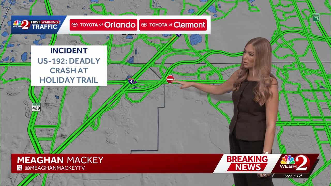 Deadly crash shuts down part of US-192 in Kissimmee