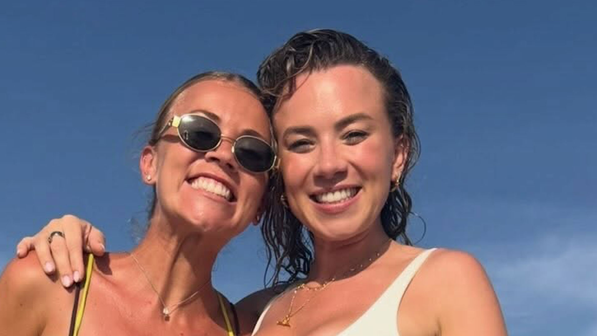 Alan Shearer’s daughters stun in bikinis as Chloe downs drinks on hen do in Ibiza