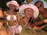 Venezuela Fury, 16, slips into a pink Dior bikini and matching sunhat as she shares holiday pictures with husband Noah Price, 19, after quitting I'm A Celebrity spin-off 'due to illness'