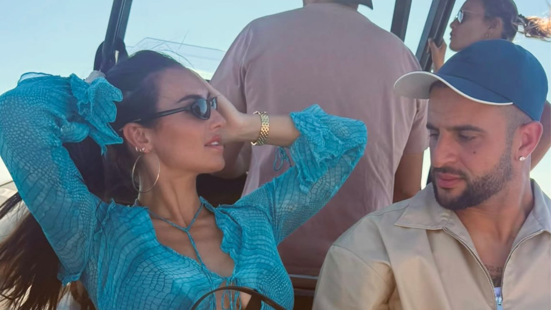 England star Kyle Walker’s wife Annie Kilner shares photo in black bikini top as couple enjoy loved up holiday