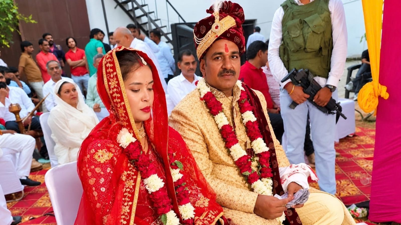 500 guests, 100 cops: Jailed Haryana gangster marries Cambodian partner in 12 hours