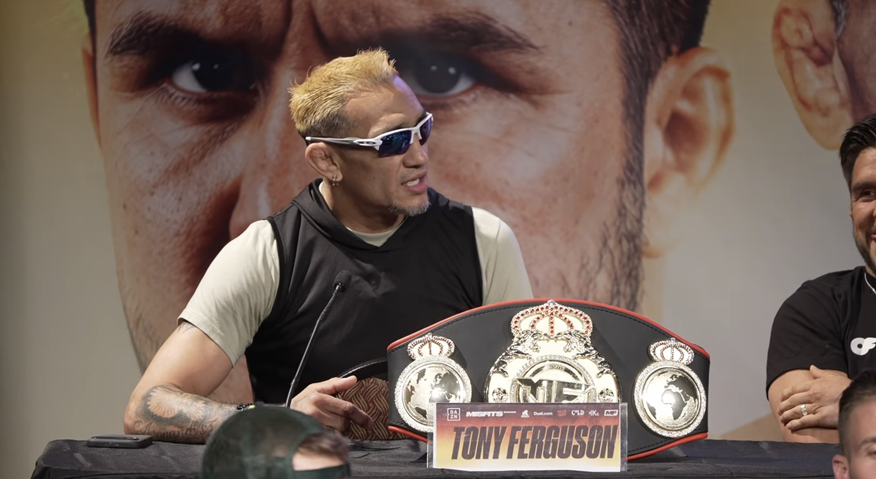 Tony Ferguson rages as Misfits Boxing press conference goes off the rails… ‘Imagine your kids’