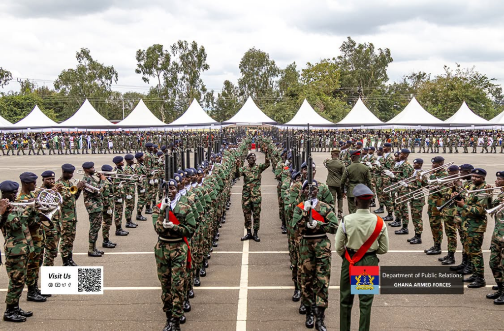 646 military recruits pass out after six-month infantry training at Shai Hills