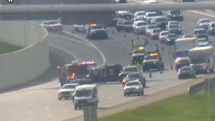 Traffic alert: Part of I-275 North blocked off in Tampa due to crash
