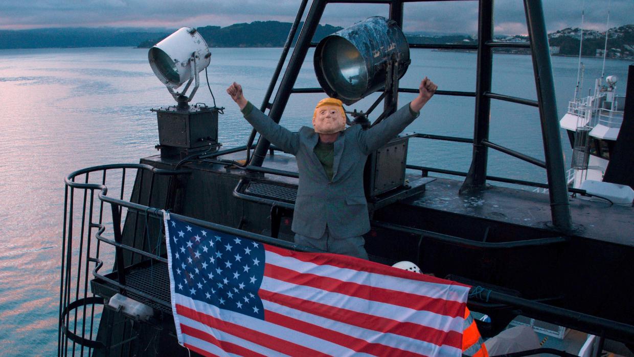 ‘NZ being a US puppet’: Greenpeace activists board research vessel