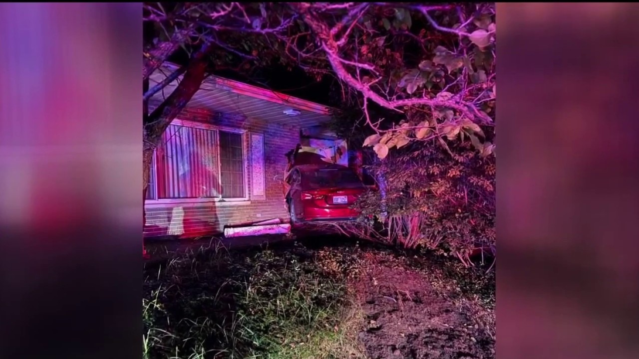 Car crashes into home, driver accused of inhaling whippets