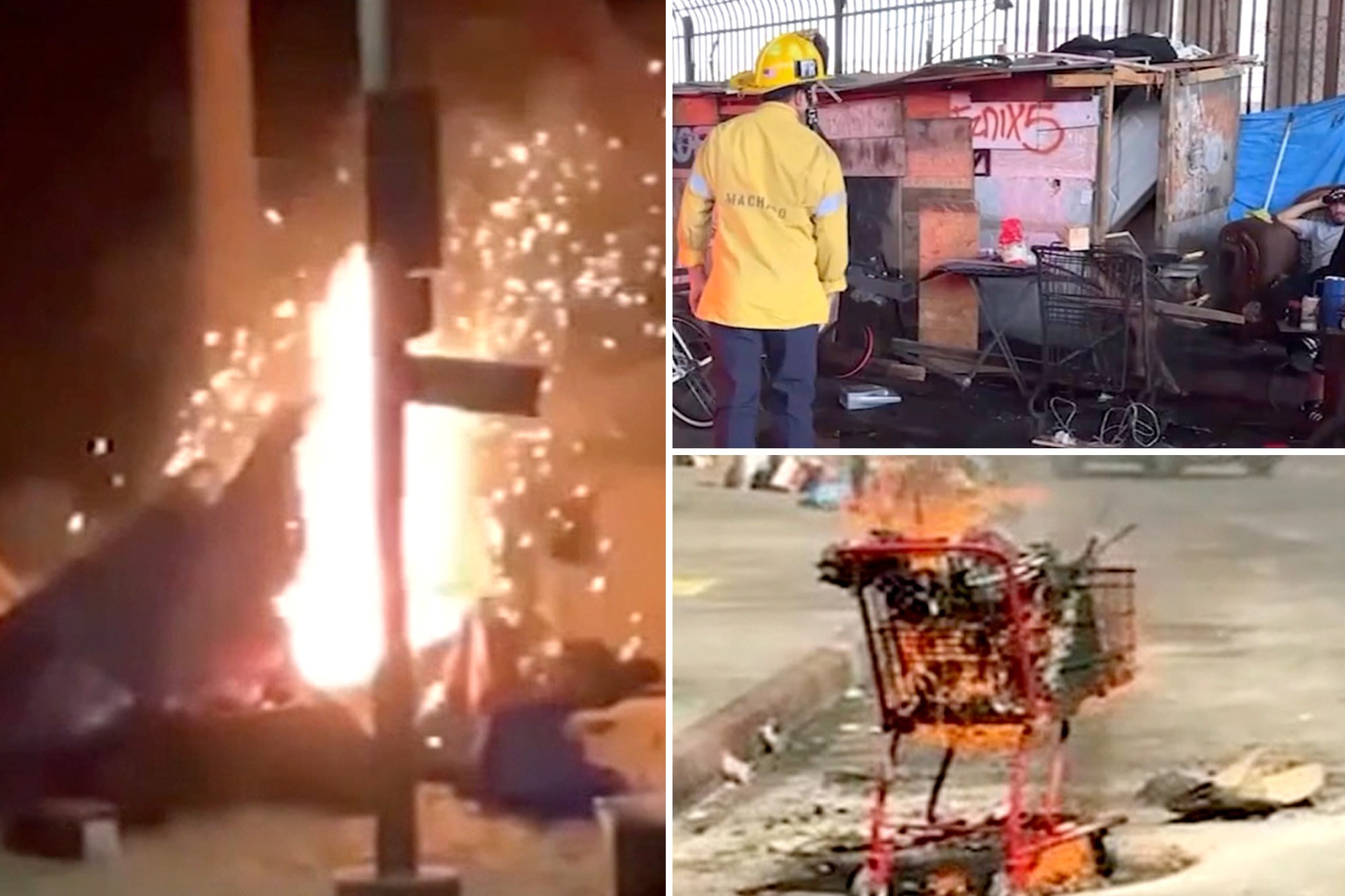 Firefighters stretched to breaking point after homeless people spark over 12K fires in Los Angeles