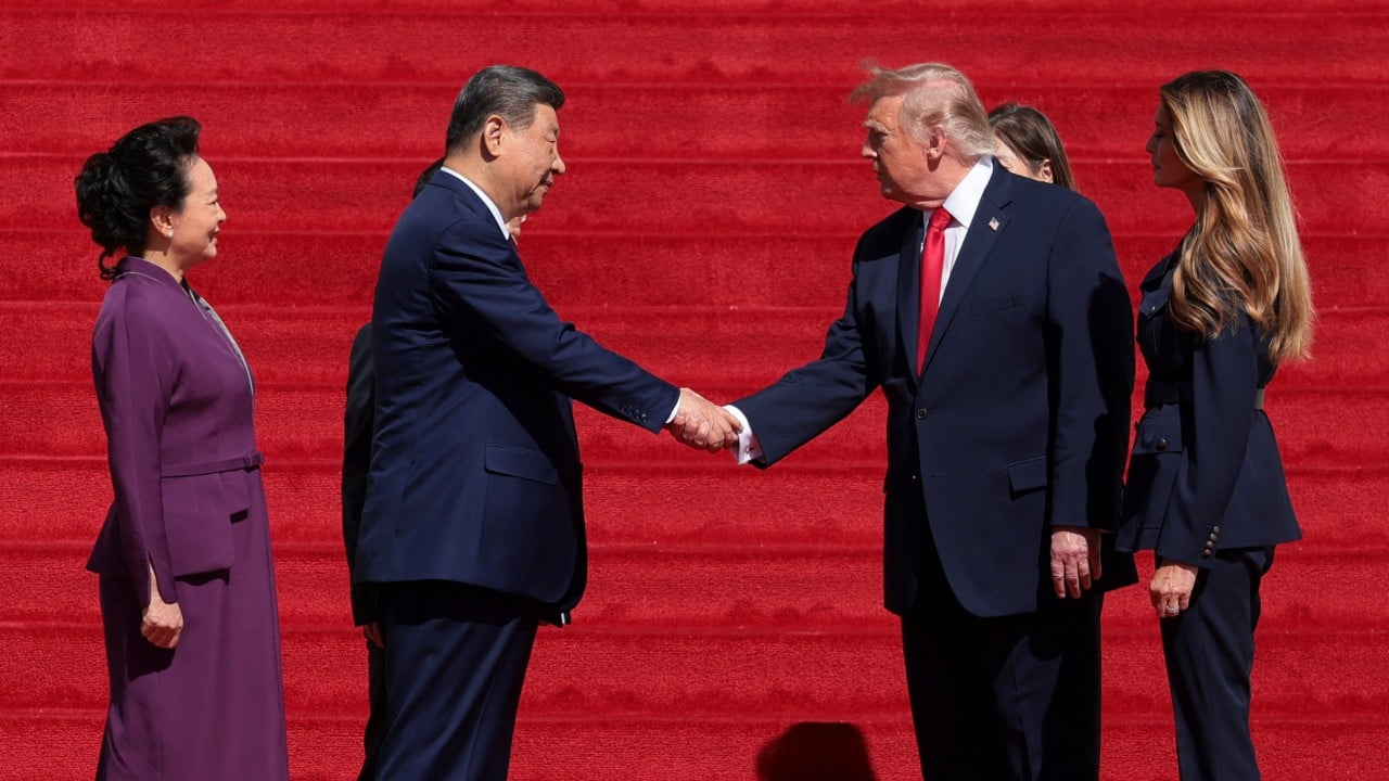 Xi ends 3-day Trump visit with promise to meet again in November in China – as it happened