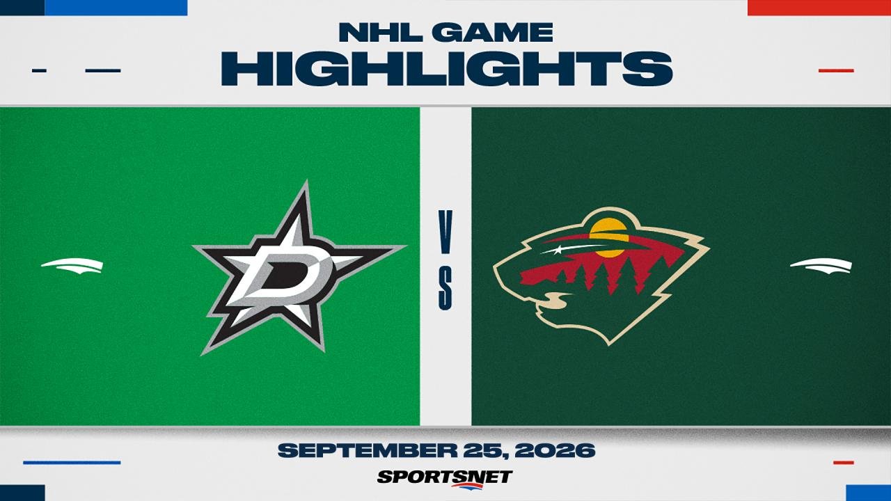 NHL Pre-Season Highlights: Stars 2, Wild 1