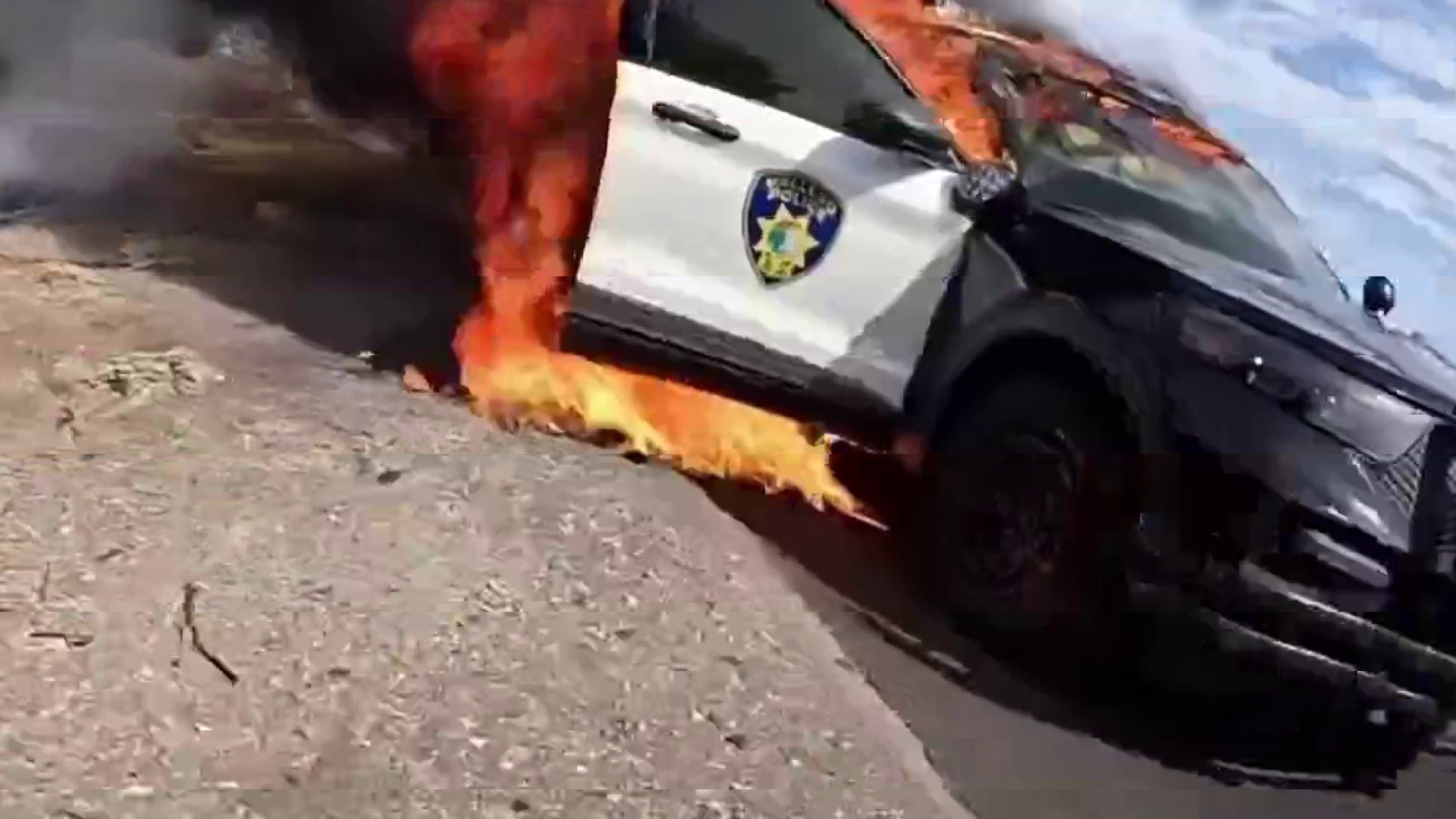 Electrical problem causes Vallejo police officer's SUV to catch fire
