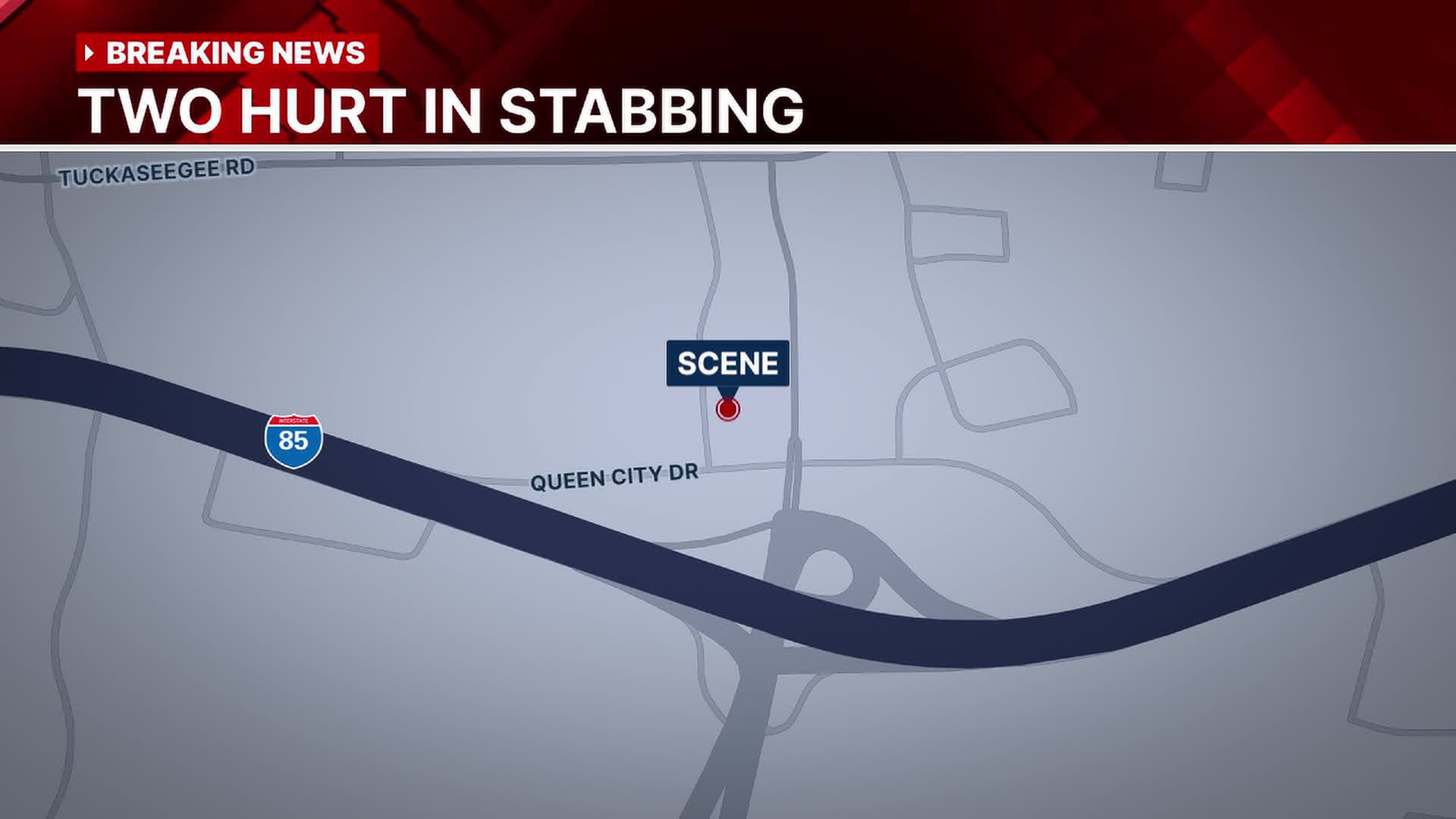 Two hurt after stabbing near Queen City Drive