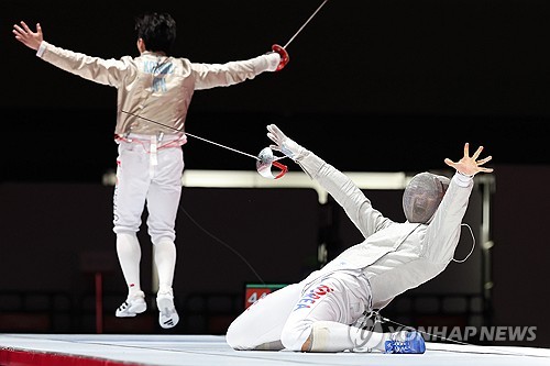 (Asiad) Fencer Oh Sang-uk fully confident of victory at last thrust