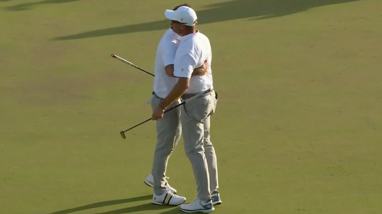Conners drains par putt on 18th hole to complete comeback against USA