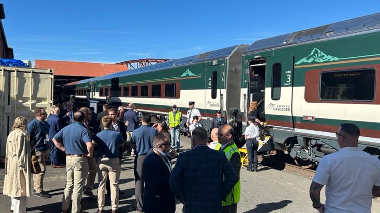 Portland gets sneak peek of new Amtrak Cascades trains, set to begin service next week