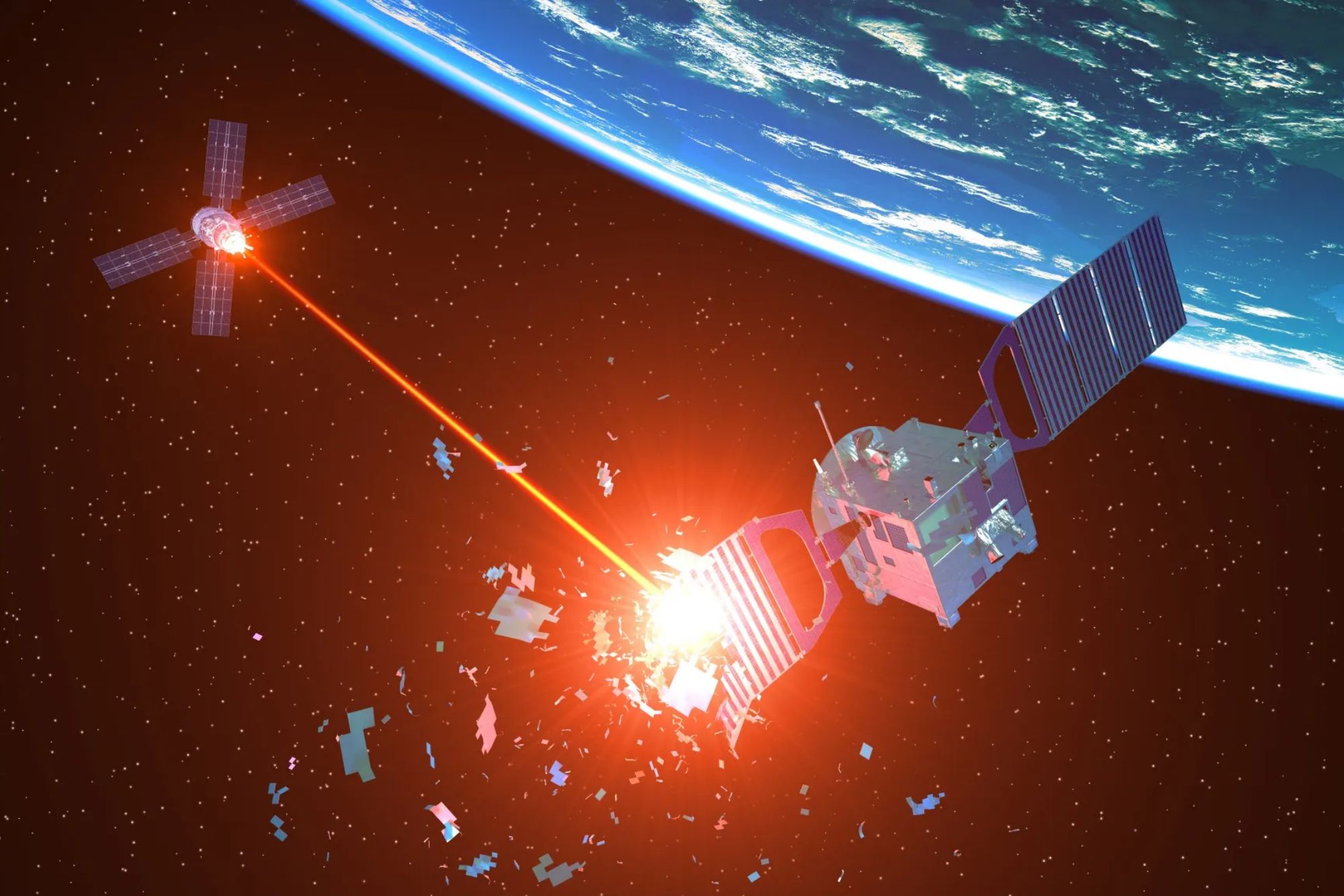 ‘Smart rocks’ & laser guns wiping out missiles to satellites blasted into ‘graveyard orbits’… how space war would unfold