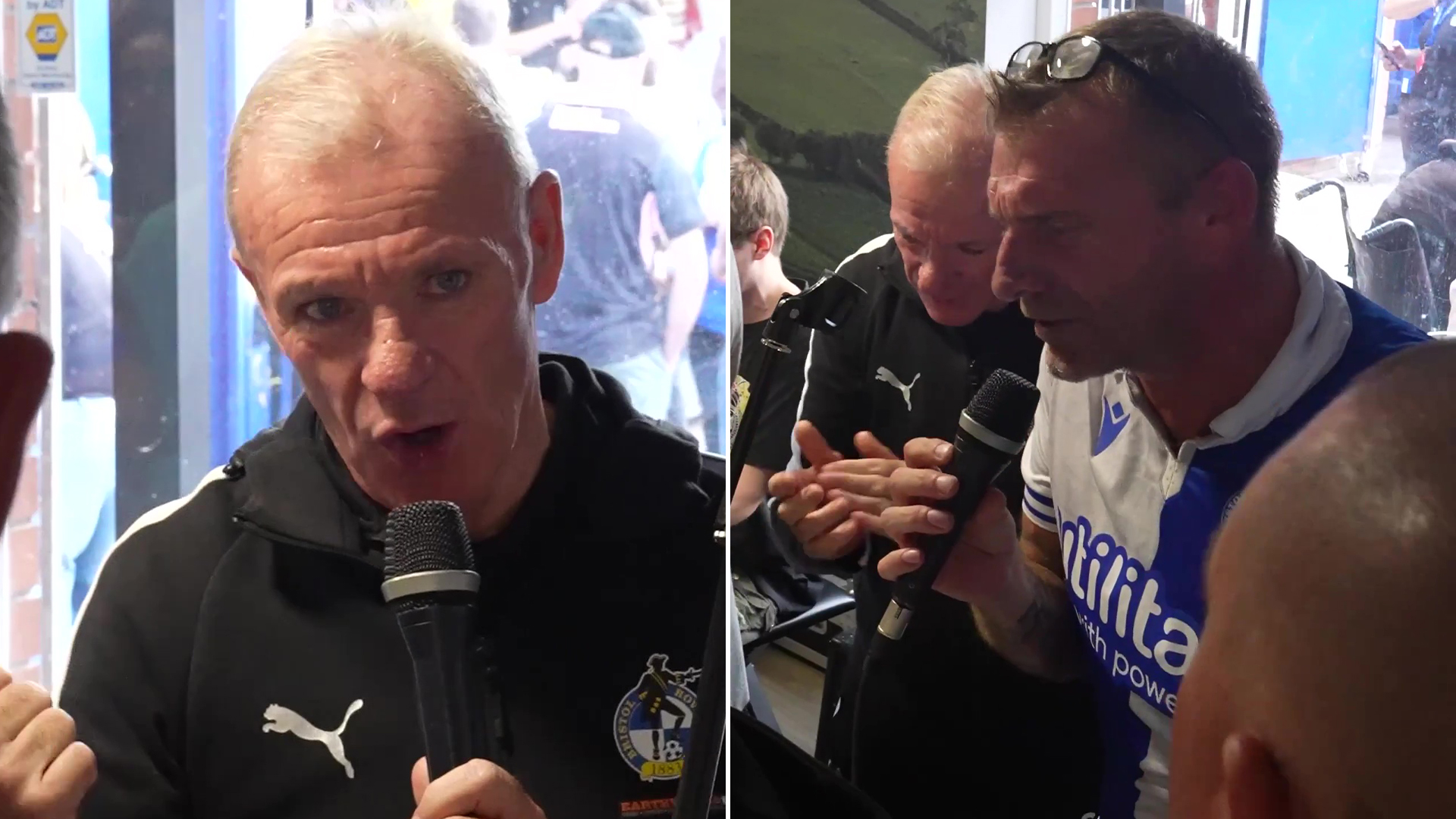 Iconic EFL boss, 63, belts out KARAOKE with fans in local pub after record-breaking win