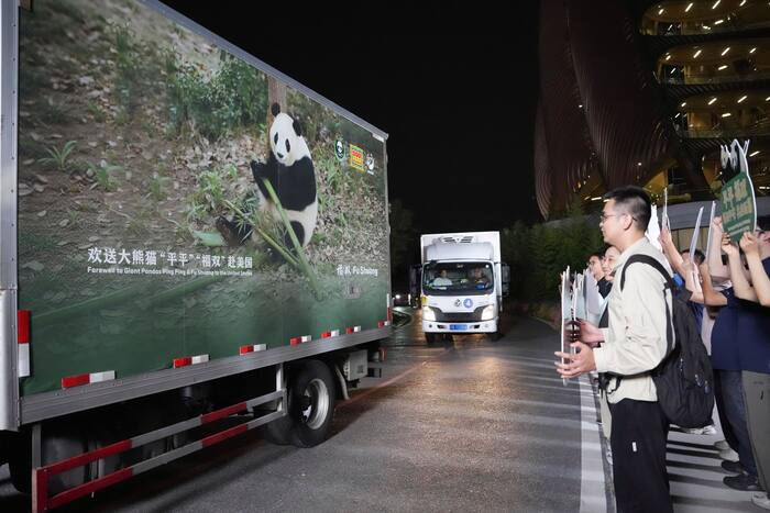 2 giant pandas arrive in Atlanta under a US-China government agreement