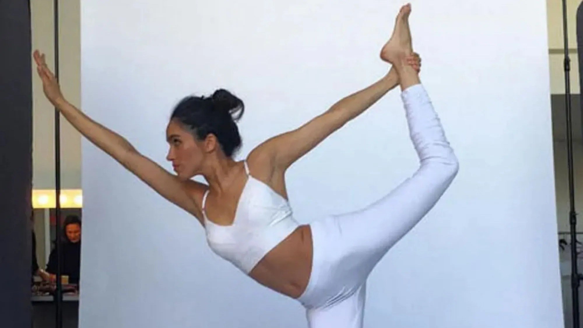 ‘Chatty’ Meghan working off her stress at trendy ‘reformer pilates’ classes after school run drama