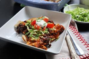 What to cook: Tex-Mex cheese enchiladas with chili sauce offer an irresistible and filling option