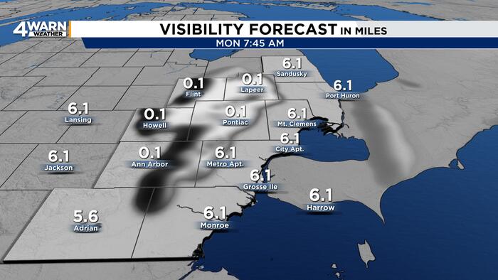 Foggy mornings, sunny afternoons before rain returns to Metro Detroit