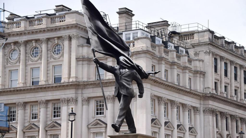'All options' considered for Banksy's flag statue