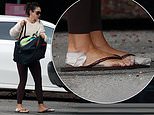 Lacey Turner displays her Strictly injuries as she arrives at rehearsals with battered and bandaged feet after placing third on leaderboard