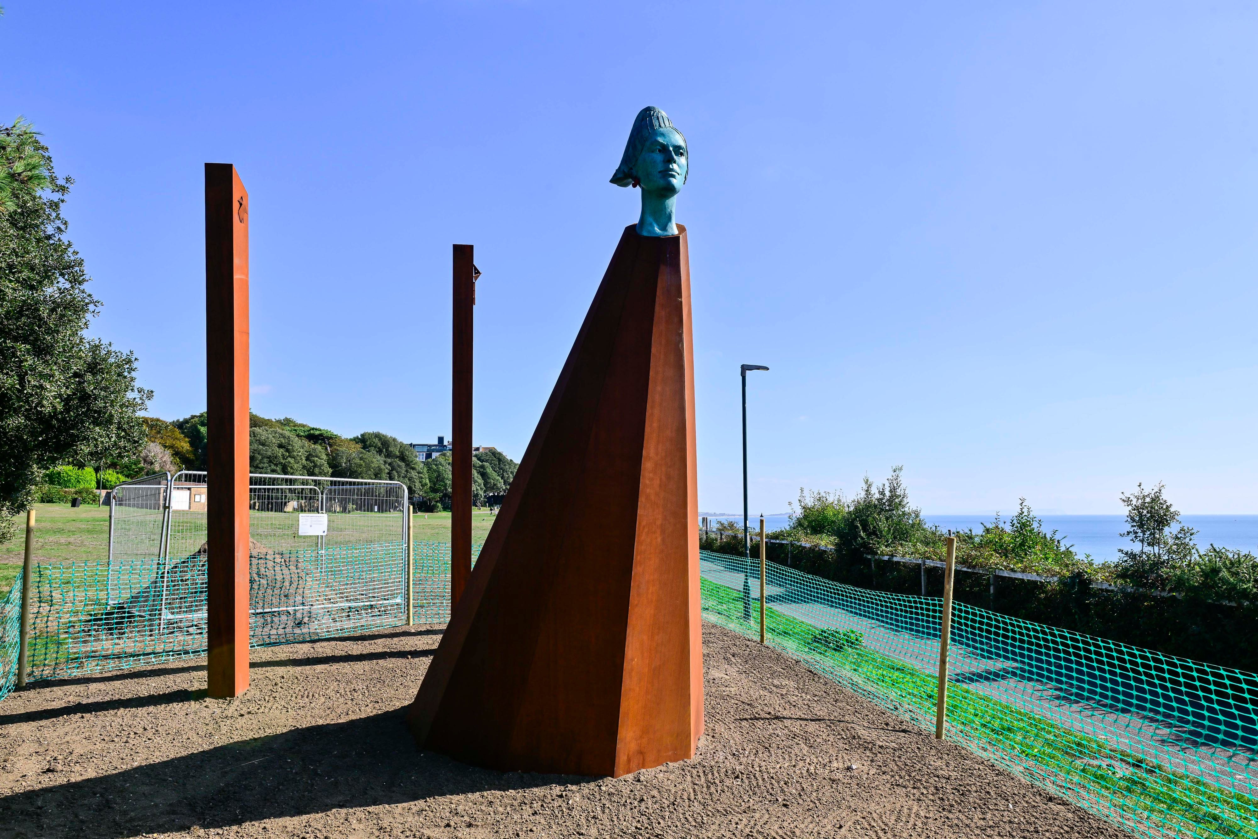 New £54k sculpture dubbed ‘rusty metal with head on top’ blasted as ‘giant waste of taxpayer money’ in UK seaside town