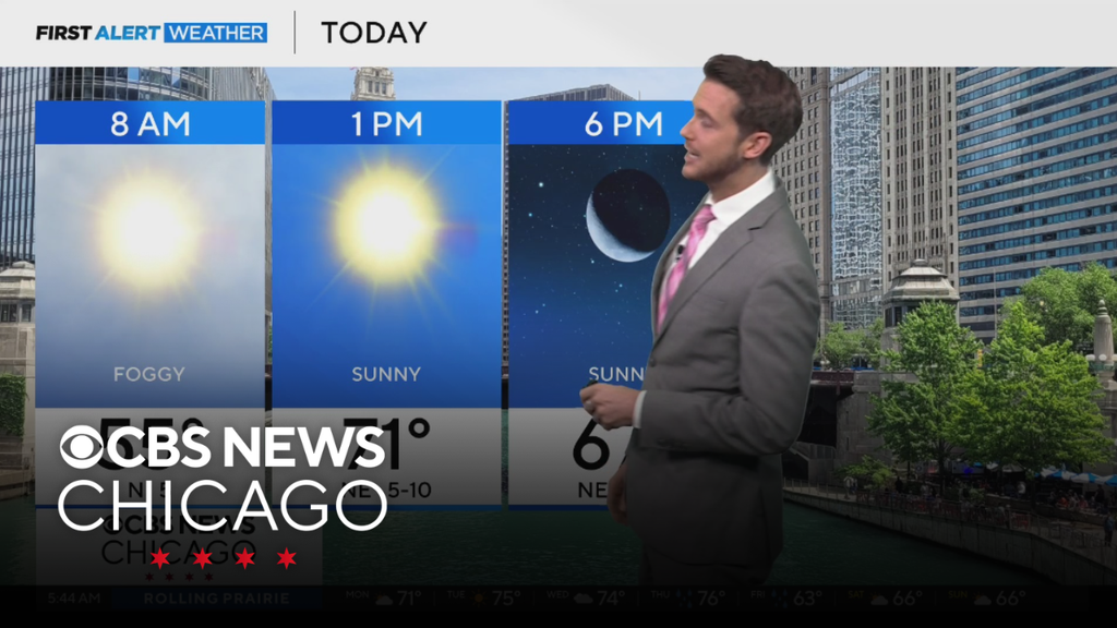 Fog gives way to sun on Monday in Chicago
