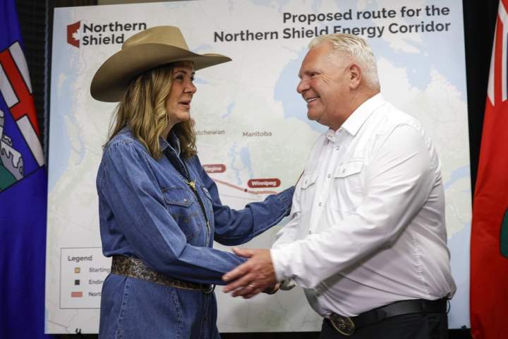 Alberta, Ontario premiers set to share stage in Calgary to talk energy policy