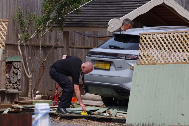 Driver ploughs through nursery playground as vehicle traps boy, 2, against wall