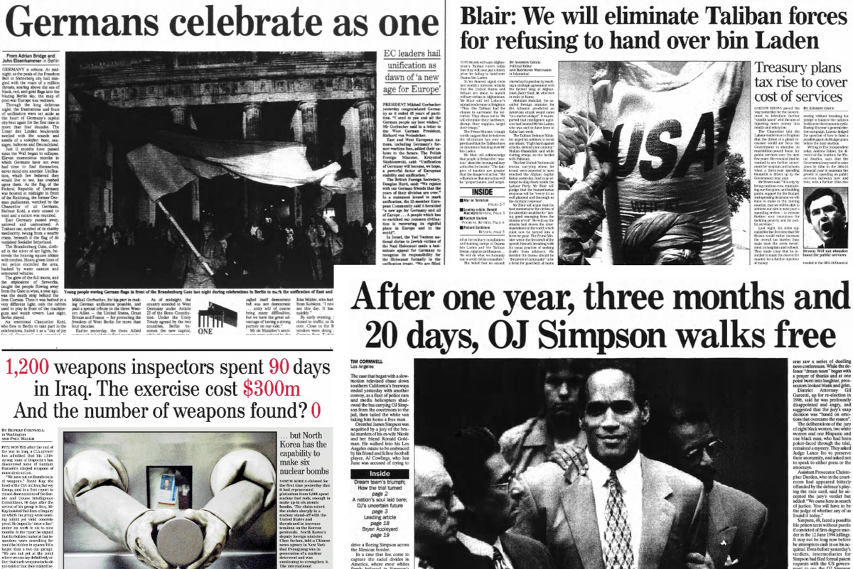 This Week in History: Germany is reunified and OJ walks free