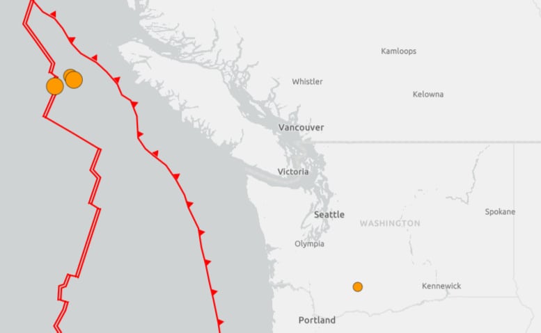 Three earthquakes hit off B.C. coast overnight, no tsunami threat issued