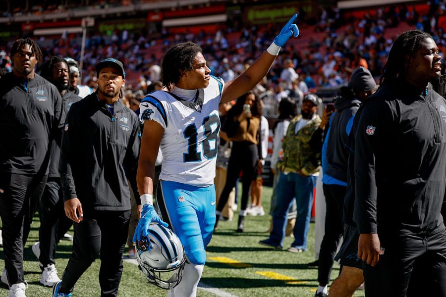 Panthers wide receiver Jalen Coker diagnosed with minor quad strain: ESPN