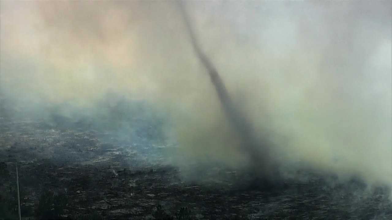 Watch: Rare 'firenado' caught on video swirling through Volusia County