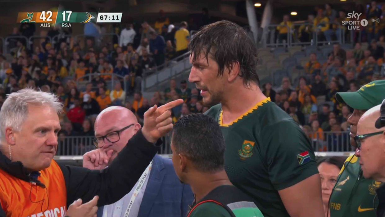 Springboks coach denies sideline skulduggery after HIA controversy