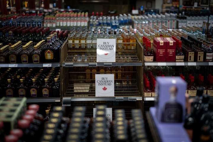 Trump says Canada ‘entitled’ as his trade ban on alcohol, other goods nears