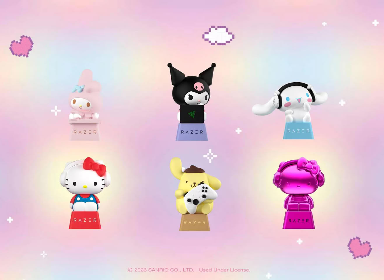 Razer Releases Hello Kitty and Friends Blind Box Keycaps
