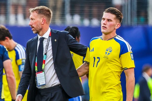 'Viktor Gyokeres would rip my head off' fears Sweden boss Graham Potter during live TV moment