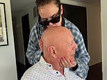 Bruce Willis, 71, appears in a rare photo with newlywed daughter Tallulah, 32, amid dementia battle