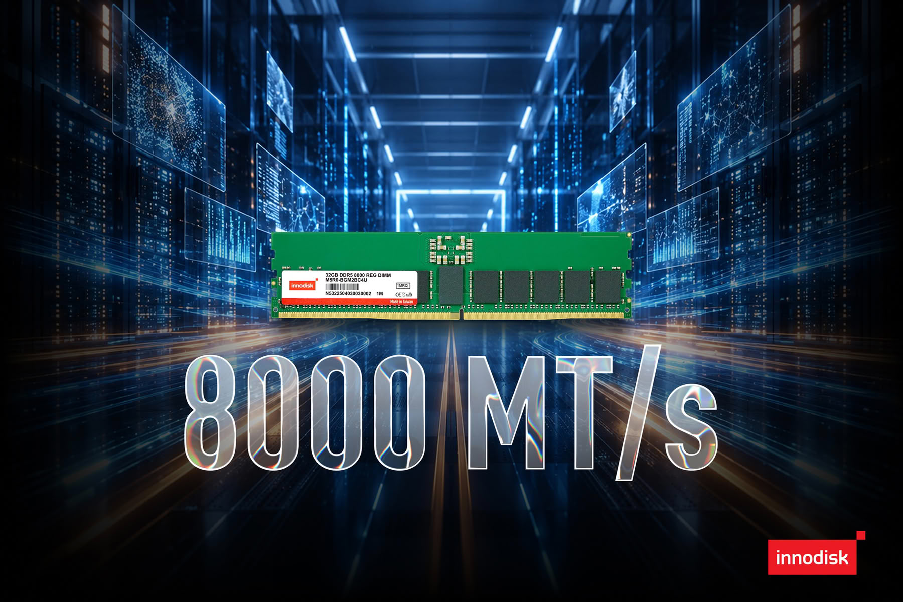 (PR) Innodisk Launches DDR5 8000 RDIMM for Edge AI and High-Performance Computing