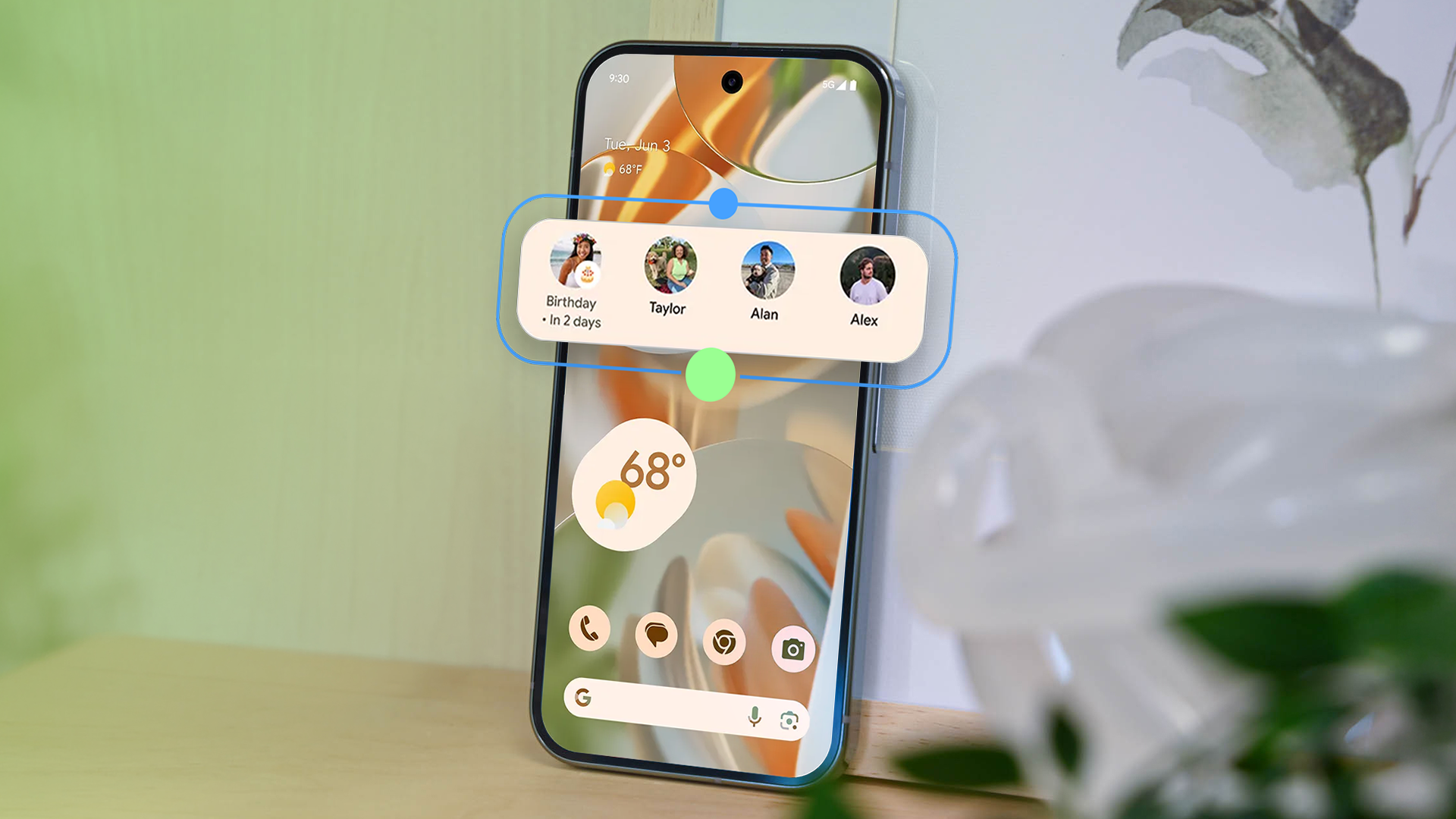 I added Google's new Pixel VIP widget to my home screen; it replaced 3 messaging apps