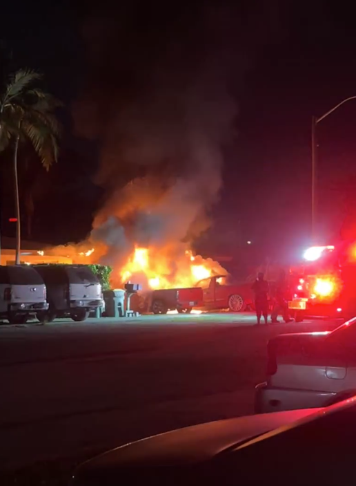 Investigation underway after 4 vehicles caught on fire in Homestead, police say